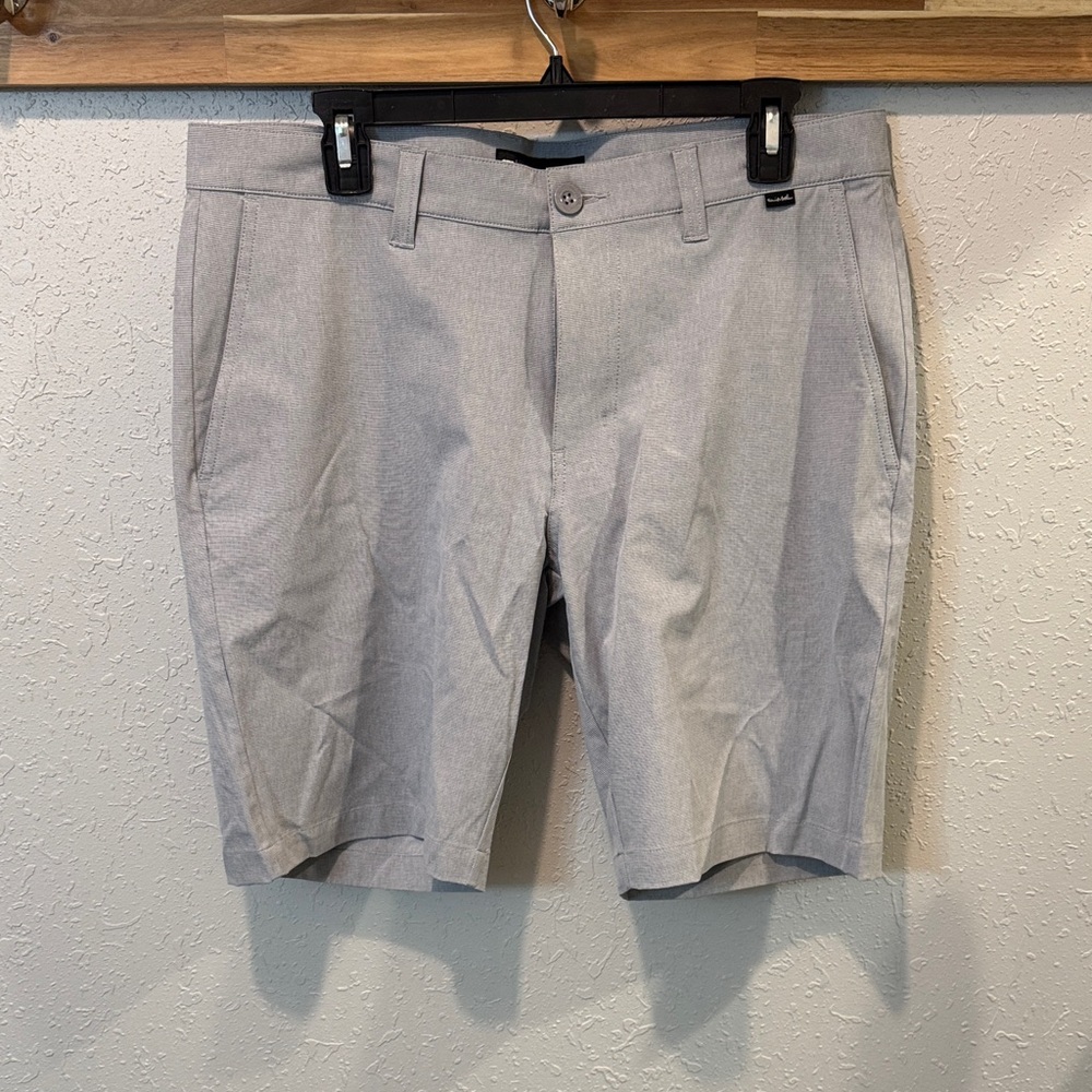 Travis Mathew Light Gray Men's Flat Front Shorts